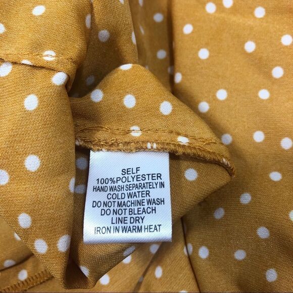 Brand new Cotton Candy LA‎ Mini Dress Mustard Large - Picture 7 of 7